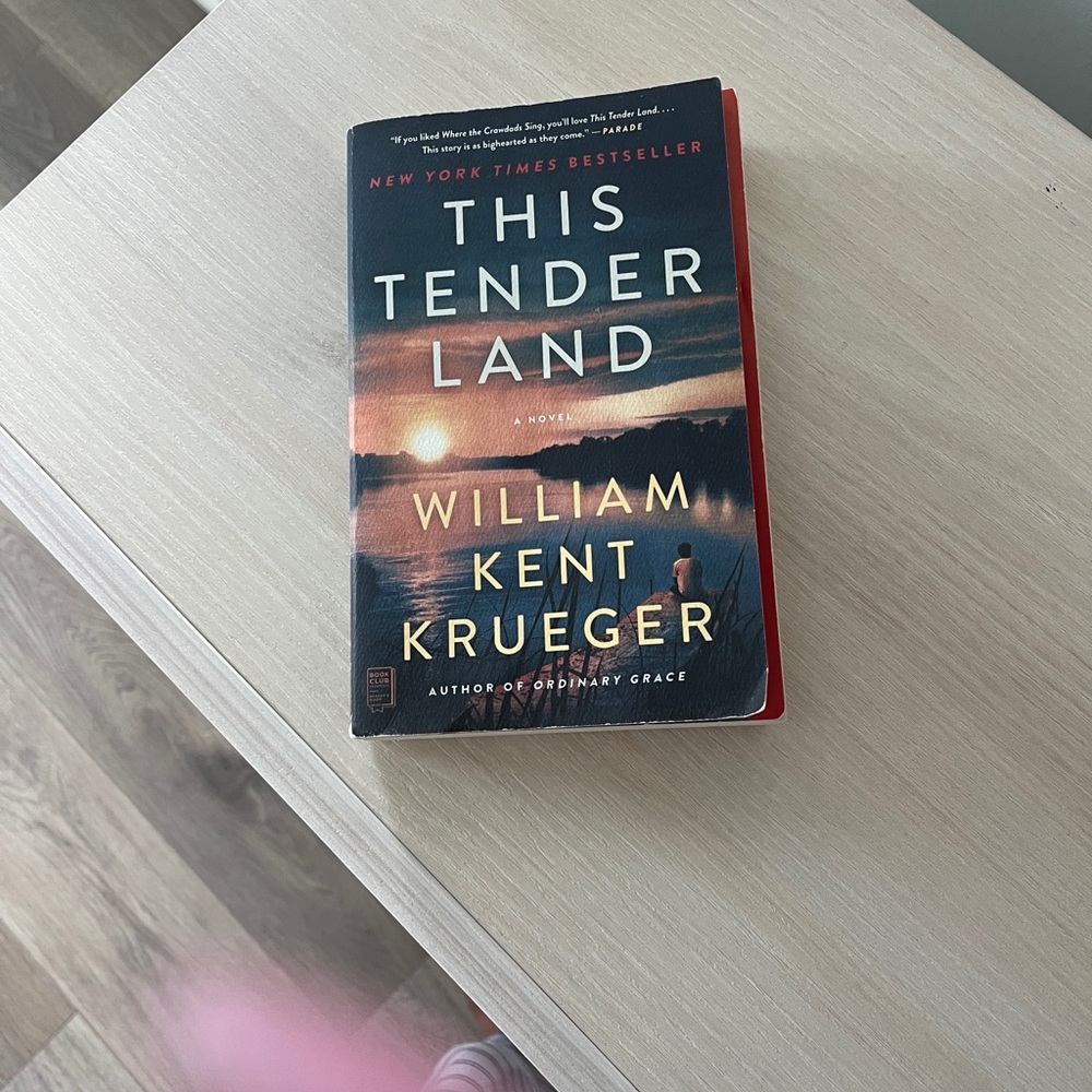 "This Tender Land" Paperback Book - Black/Red Cover